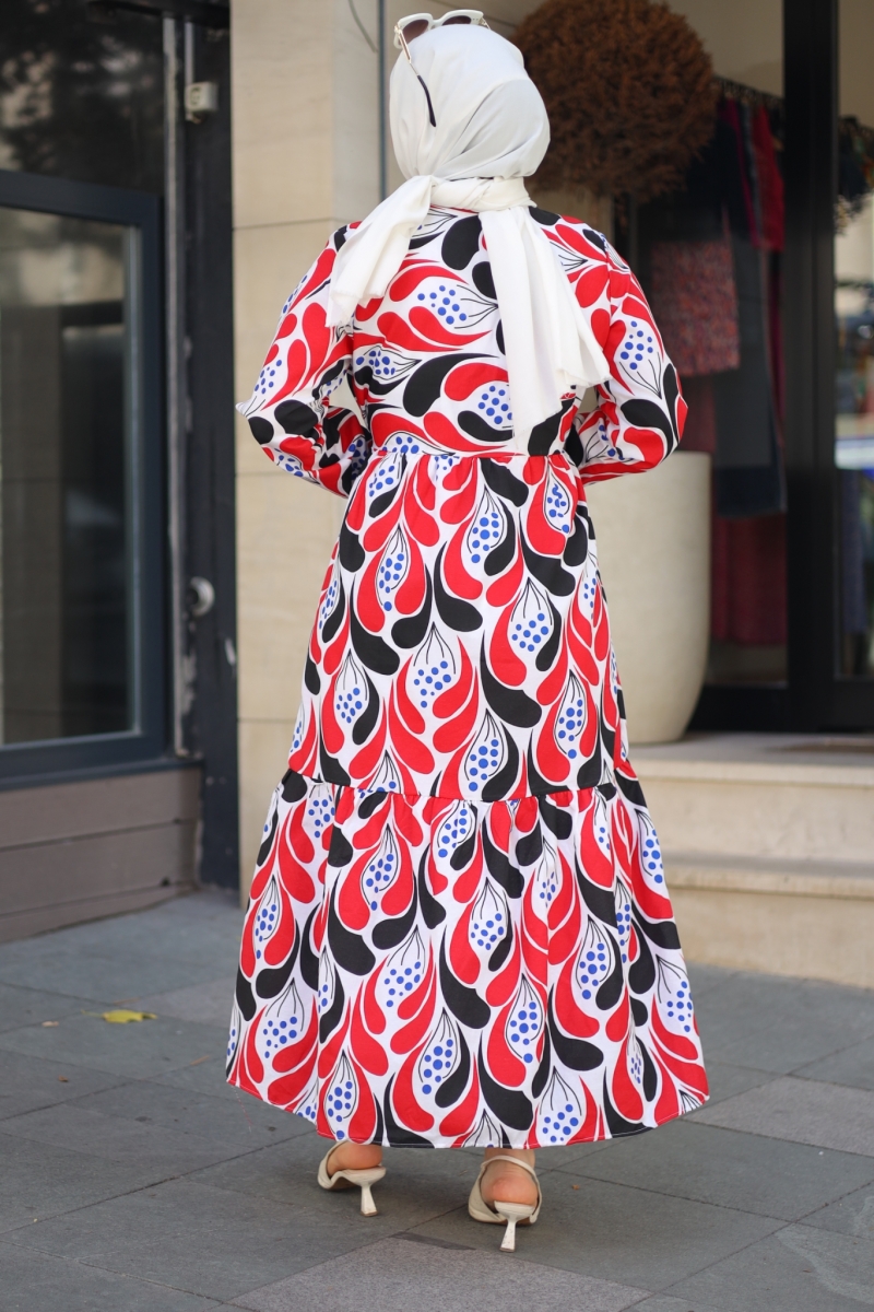 Derk Kırmızı Elbise