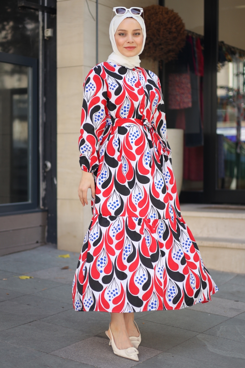 Derk Kırmızı Elbise