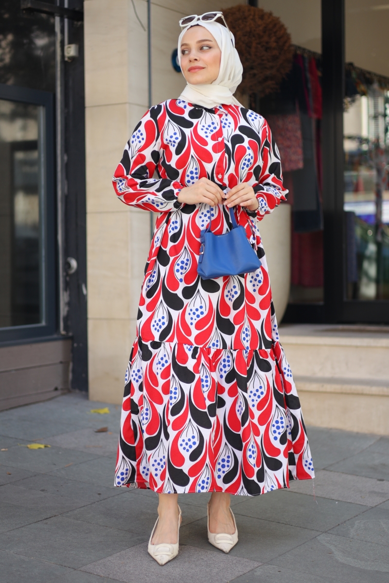 Derk Kırmızı Elbise