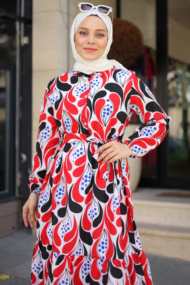 Derk Kırmızı Elbise