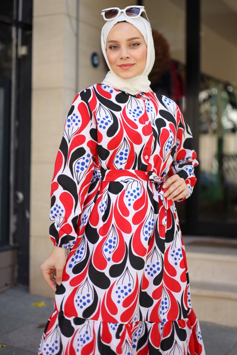 Derk Kırmızı Elbise