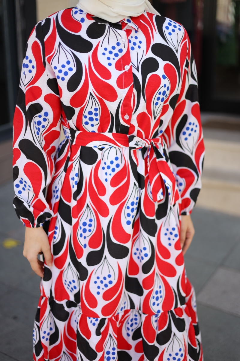 Derk Kırmızı Elbise