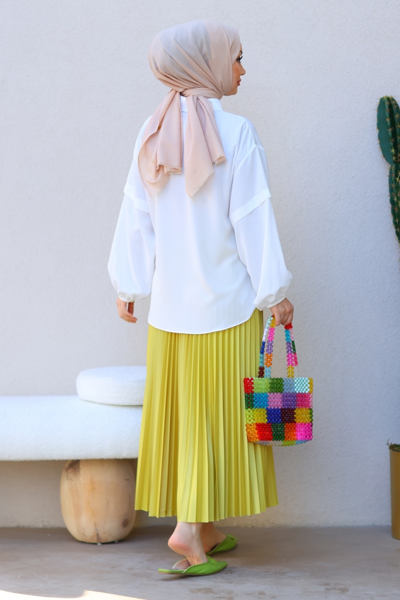 Deta Yağ Yeşili Etek