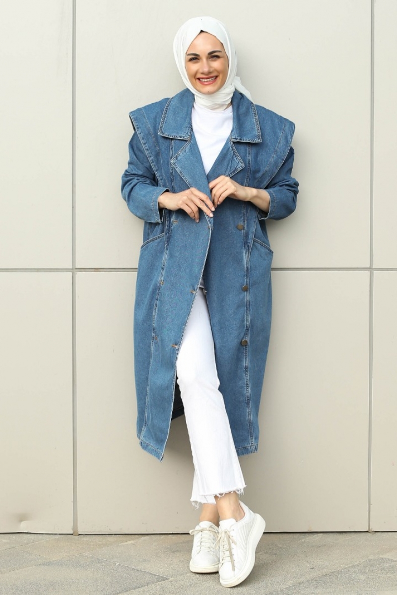 Digard Mavi Trençkot