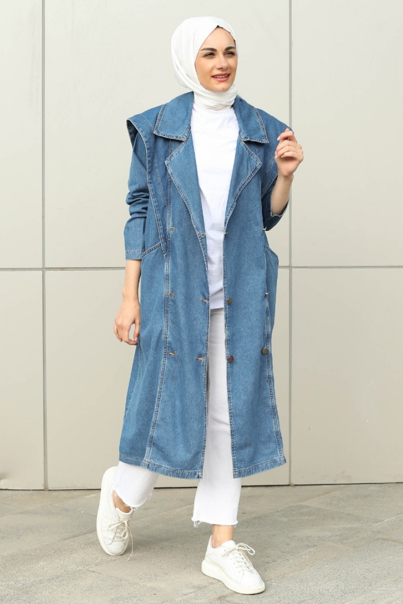 Digard Mavi Trençkot