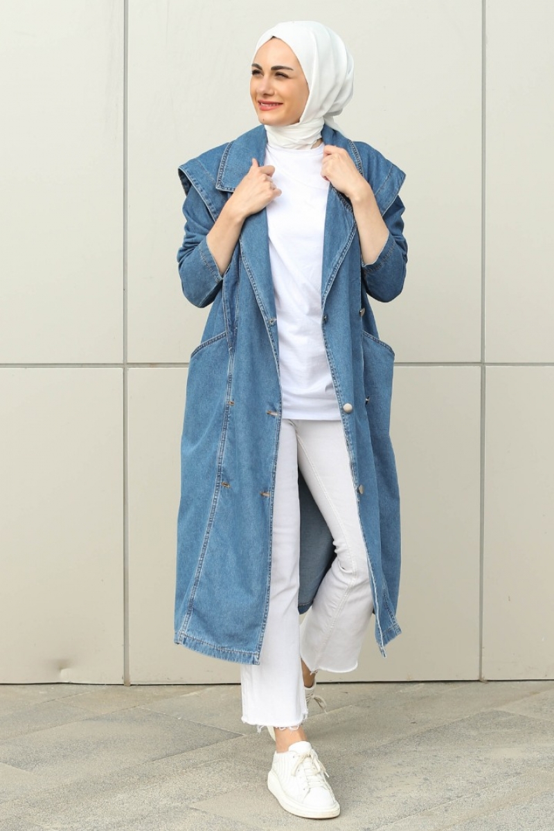 Digard Mavi Trençkot