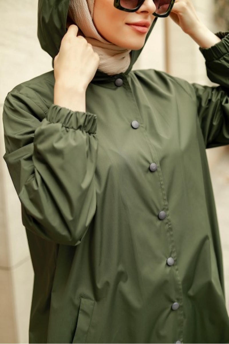 Dijon Yeşil Yağmurluk