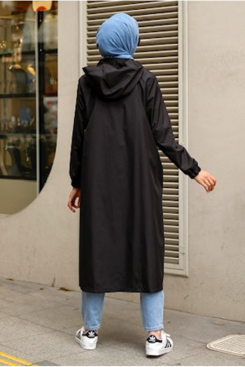 Dijon Siyah Yağmurluk