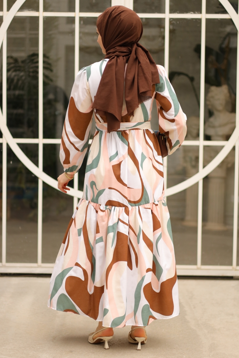 Diona Kahverengi Elbise