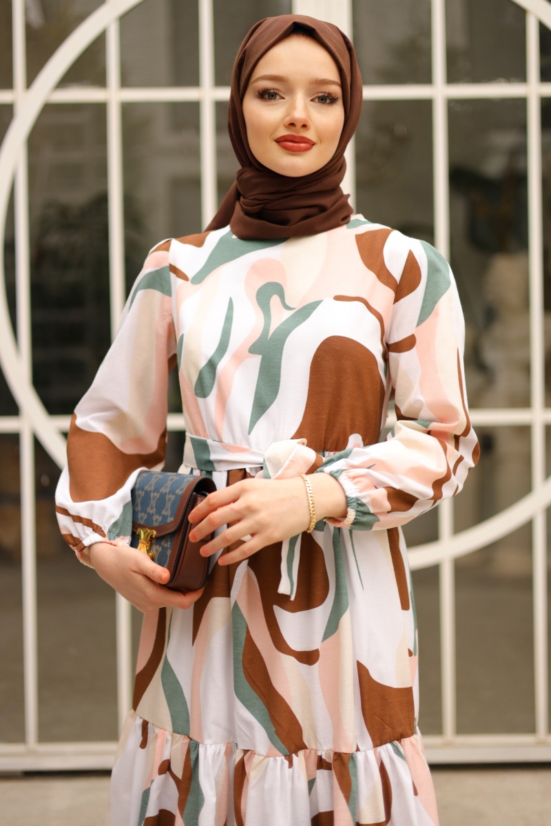 Diona Kahverengi Elbise