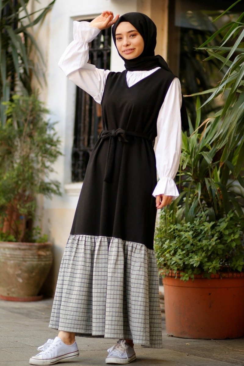 Does Siyah Jile Gömlek Kombin