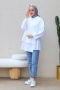 Drake Beyaz Tunik