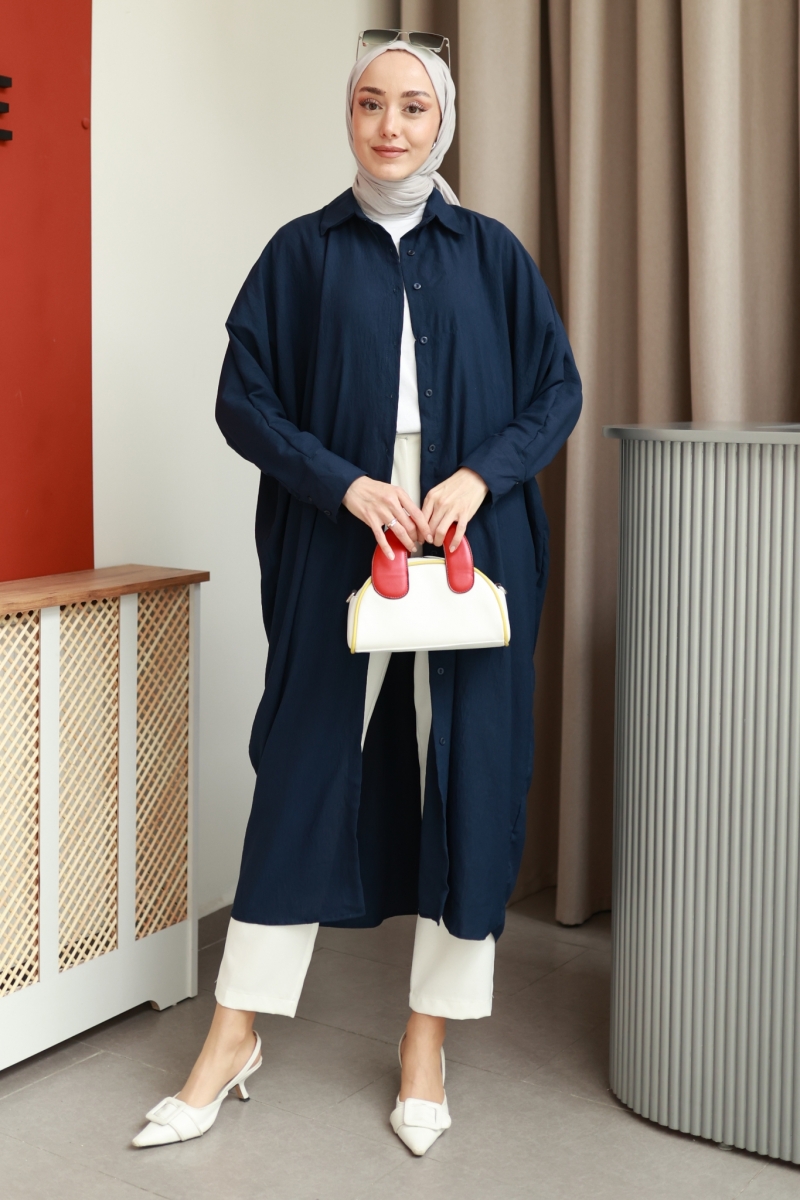 Edgar Lacivert Tunik