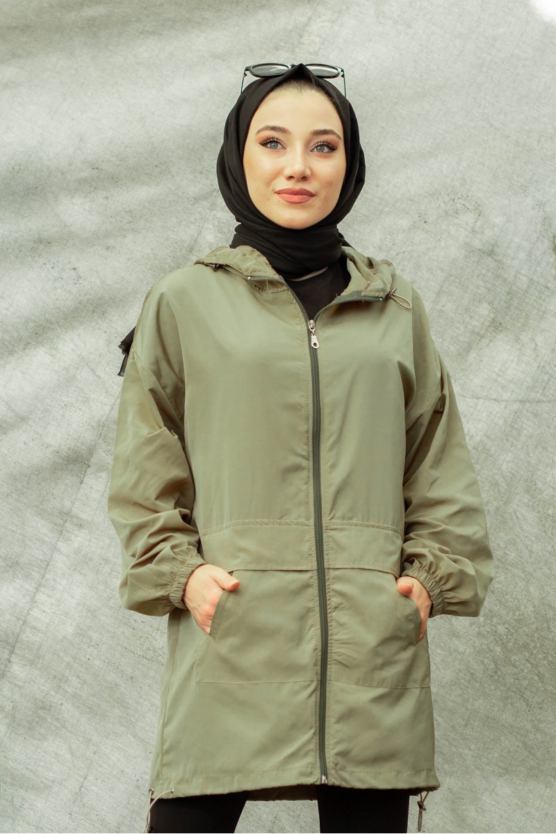 Edora Haki Yağmurluk