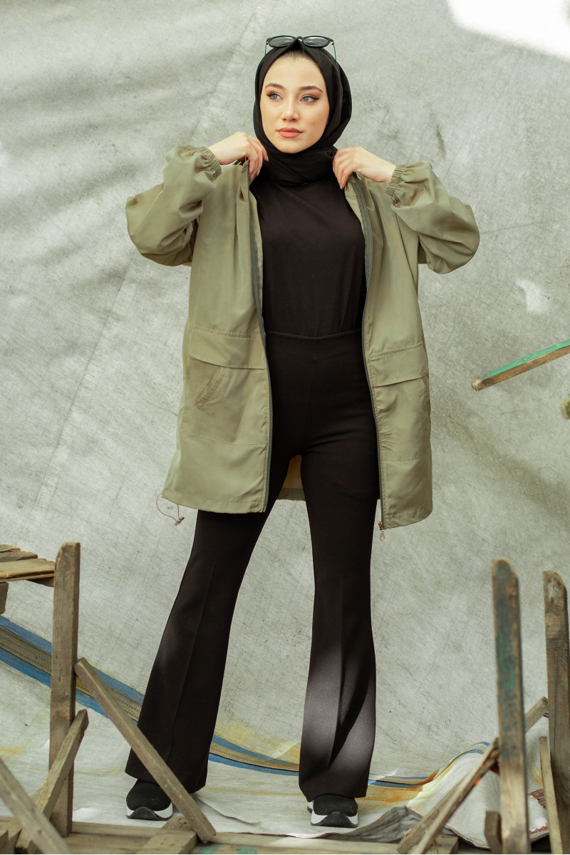 Edora Haki Yağmurluk