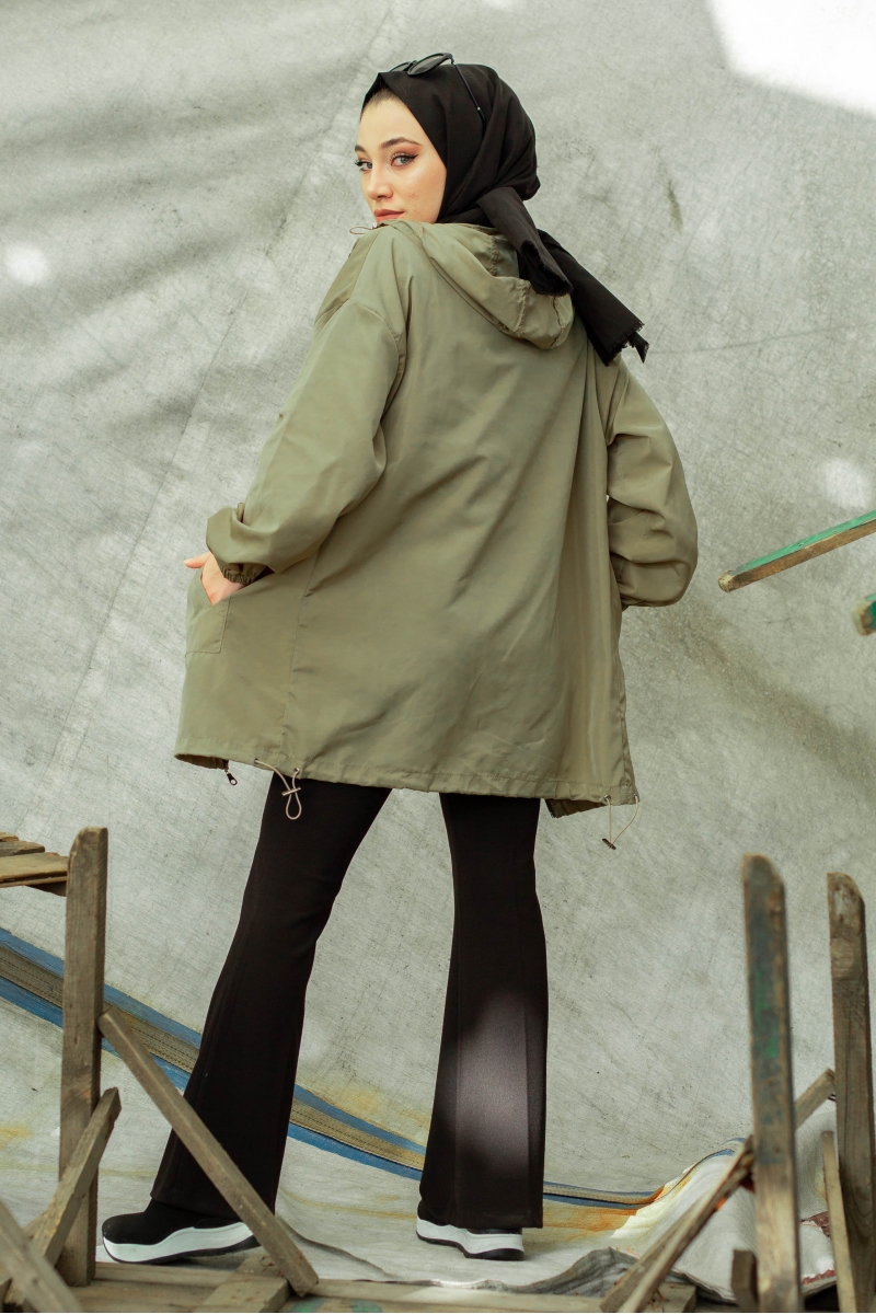 Edora Haki Yağmurluk