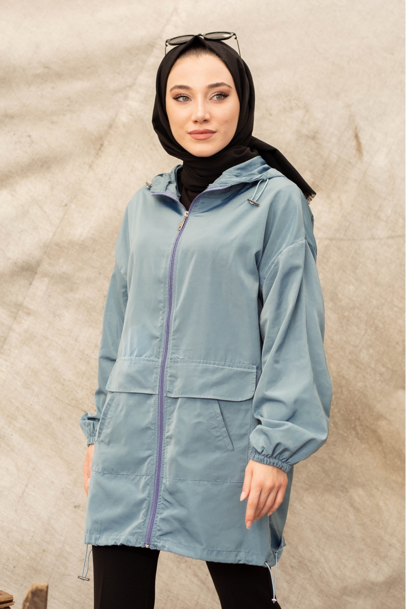 Edora Cam Göbeği Yağmurluk