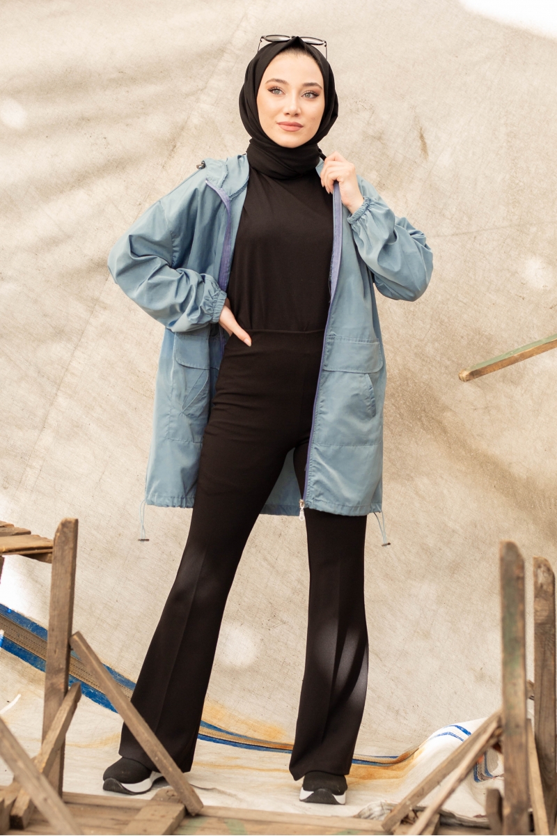 Edora Cam Göbeği Yağmurluk