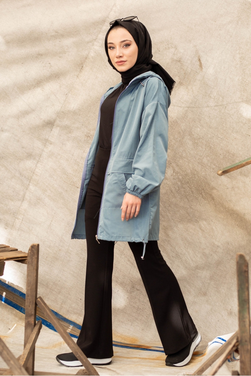 Edora Cam Göbeği Yağmurluk