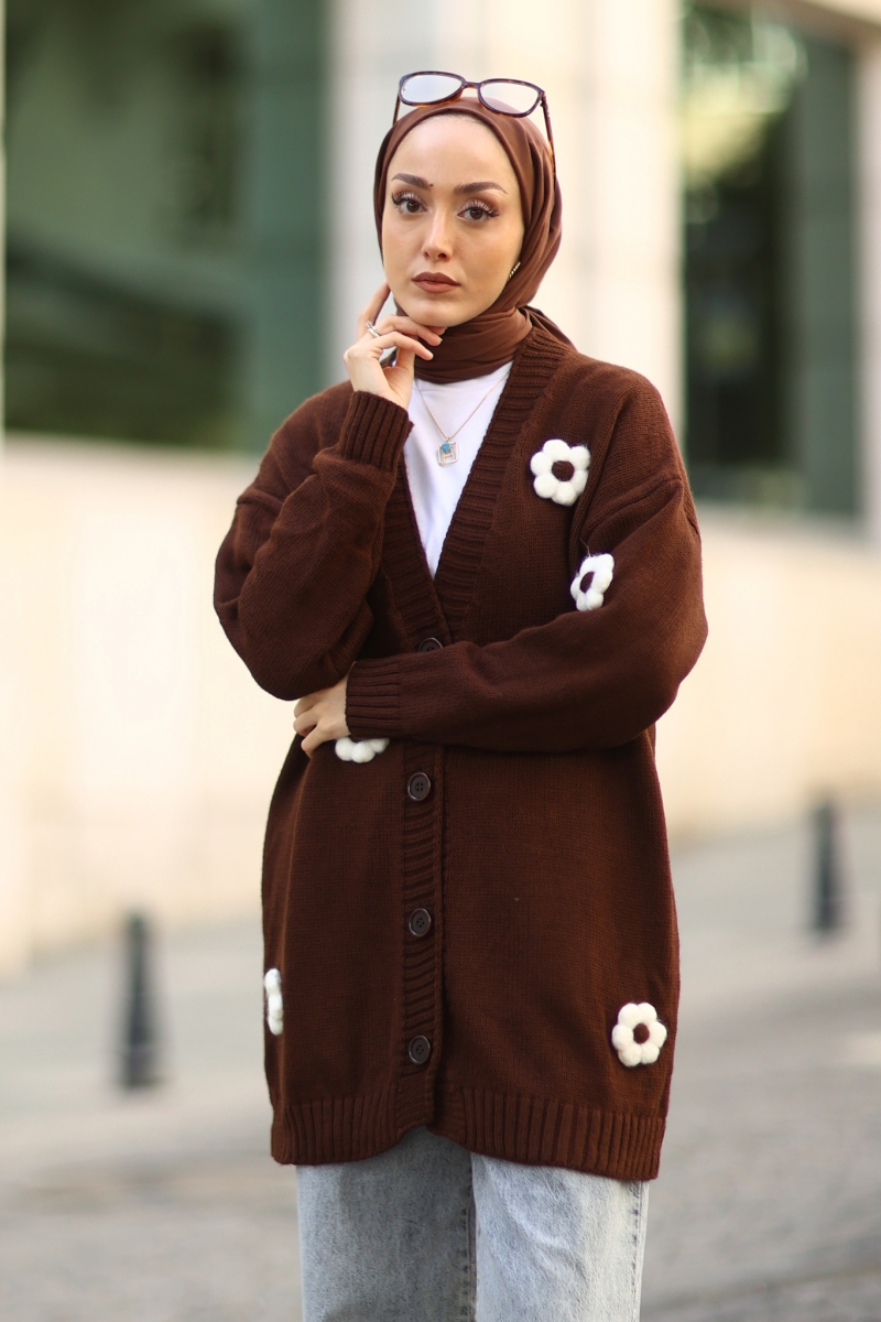 Eftera Kahverengi Hırka