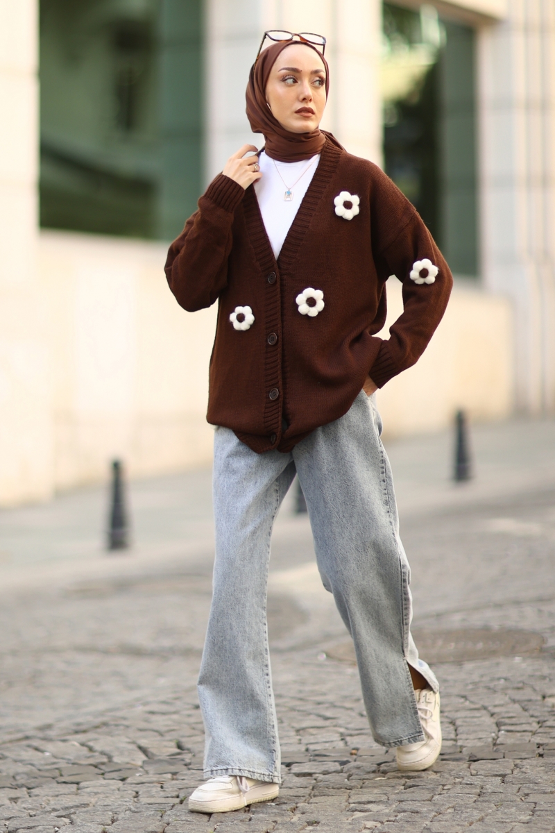 Eftera Kahverengi Hırka