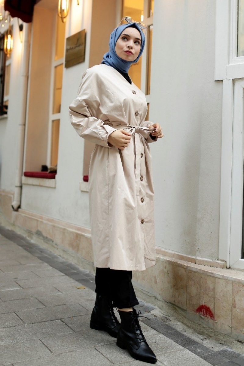 Elegand Bej Trençkot