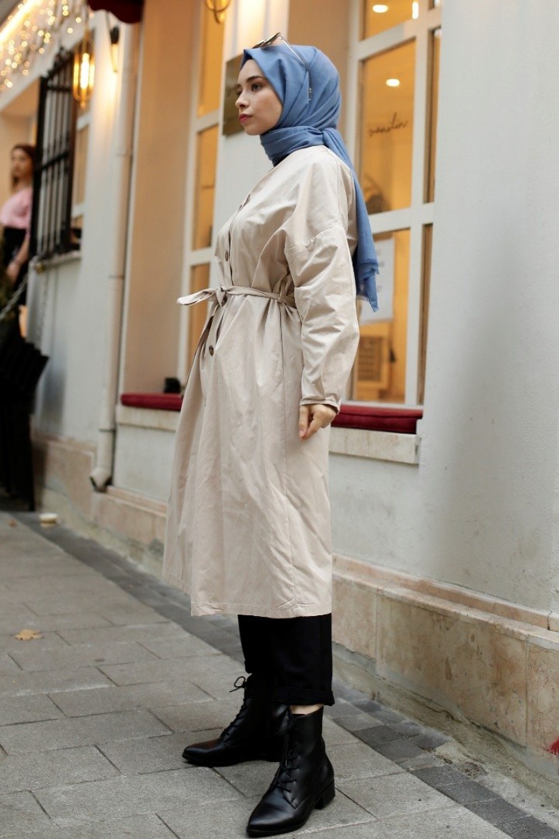 Elegand Bej Trençkot