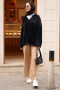 Eline Siyah Tunik