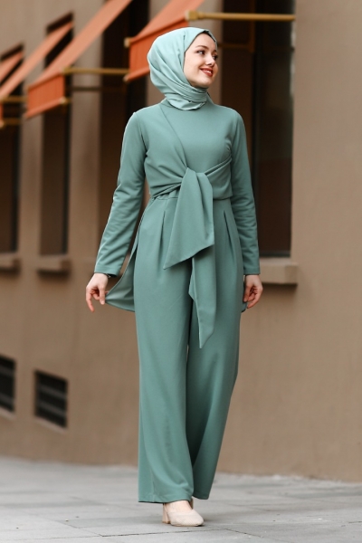 Elizya Mint Yeşili Tulum