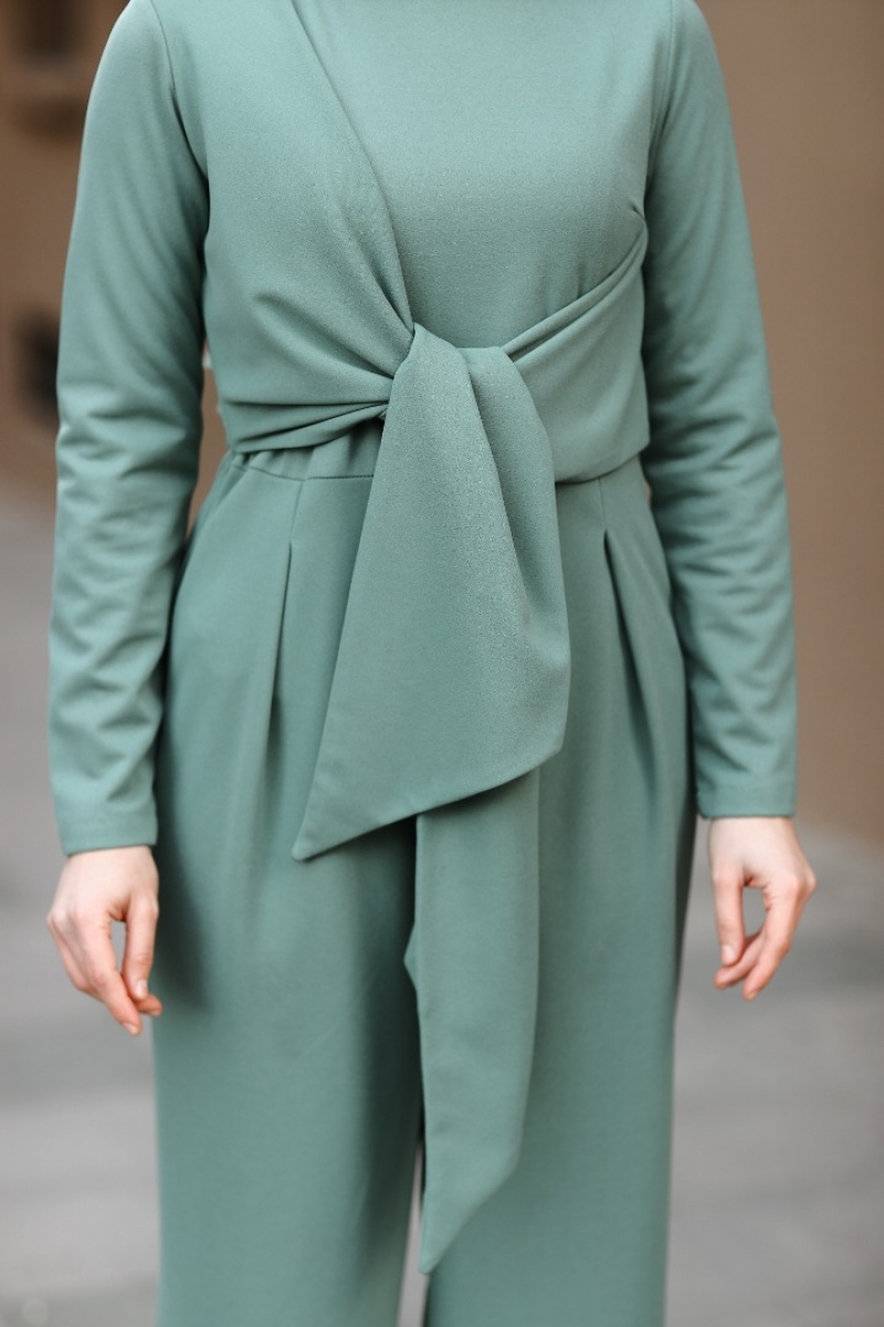 Elizya Mint Yeşili Tulum