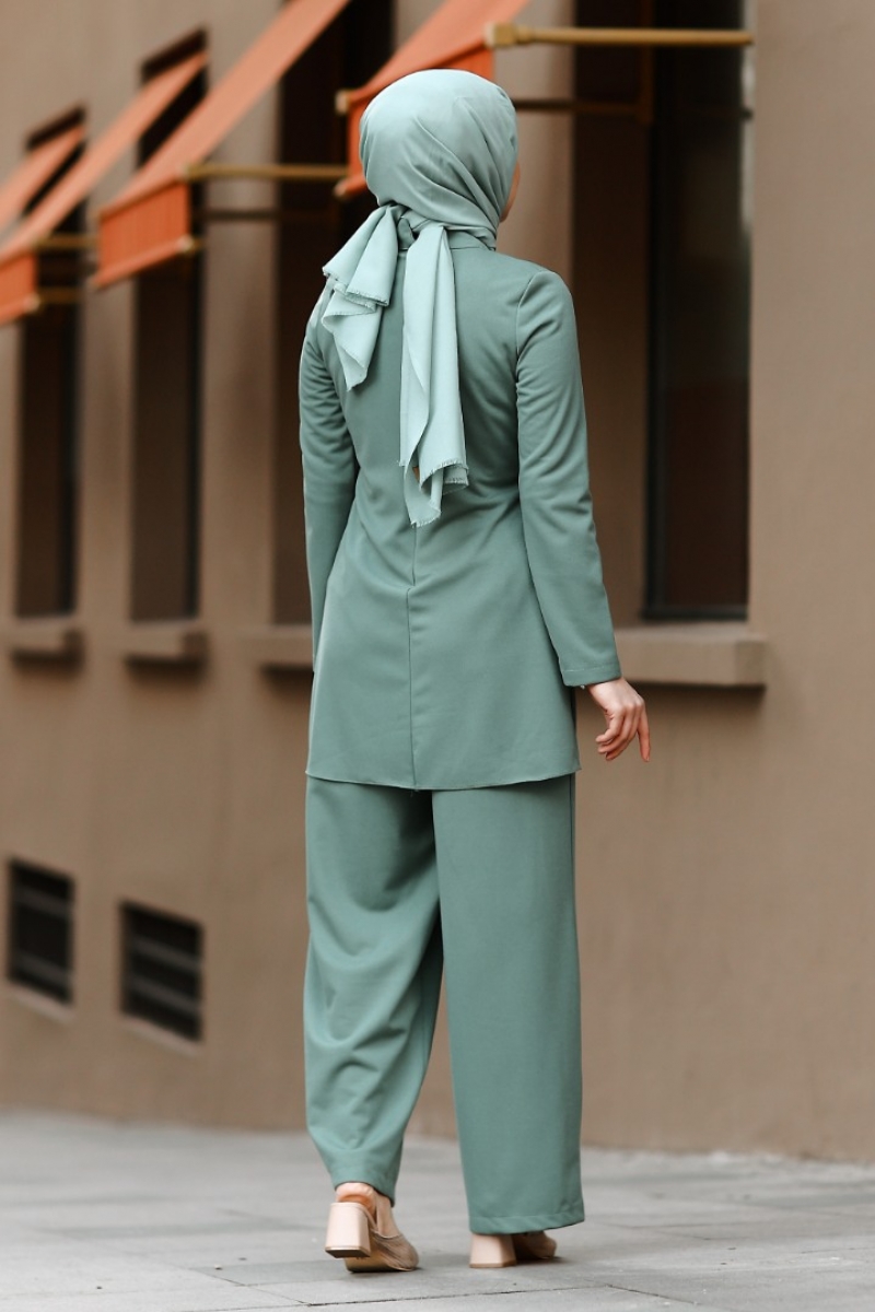 Elizya Mint Yeşili Tulum