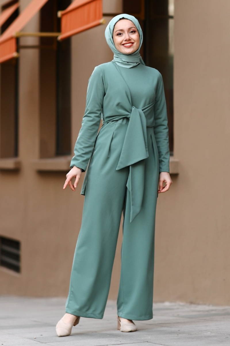 Elizya Mint Yeşili Tulum