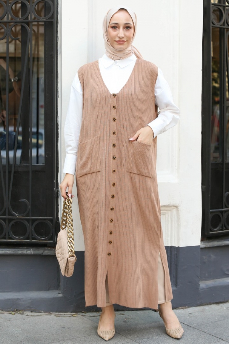 Elonora Camel Triko Jile