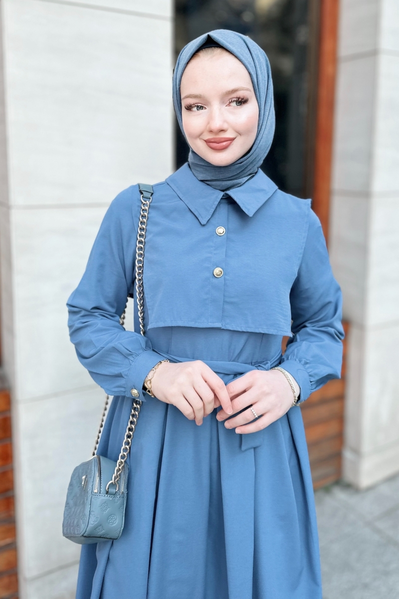 Elvie İndigo Elbise