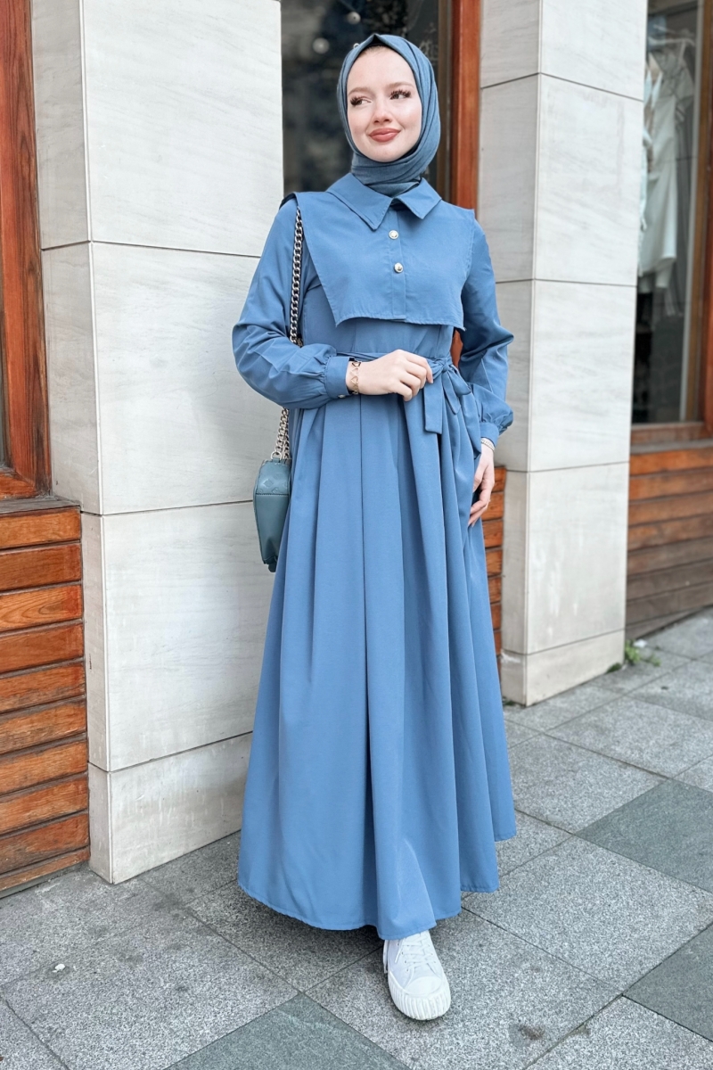 Elvie İndigo Elbise