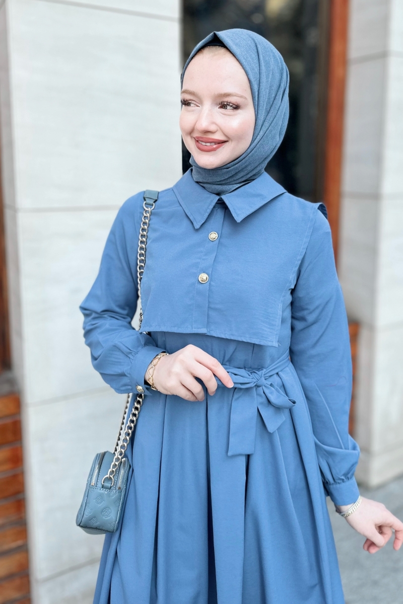 Elvie İndigo Elbise