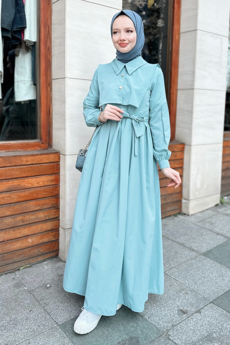 Elvie Turkuaz Elbise