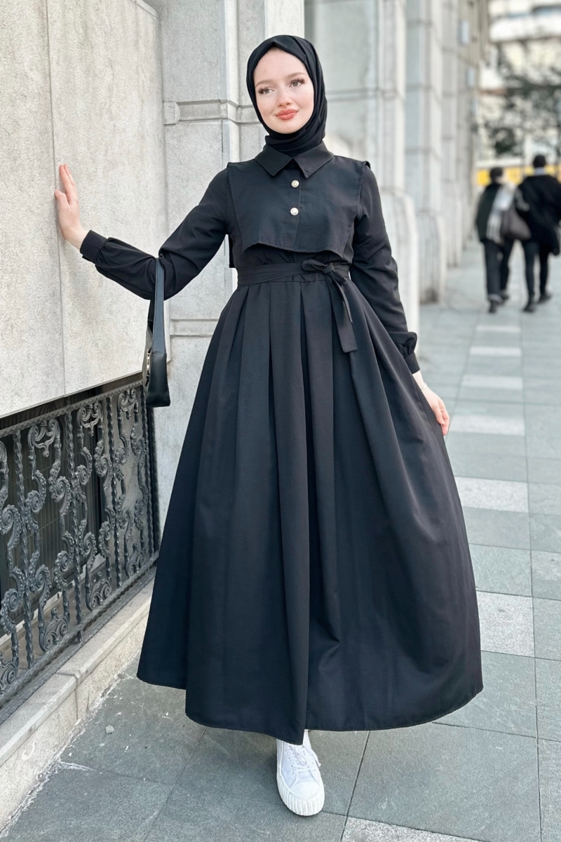 Elvie Siyah Elbise