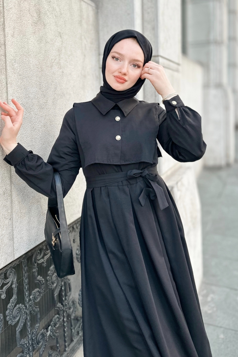 Elvie Siyah Elbise