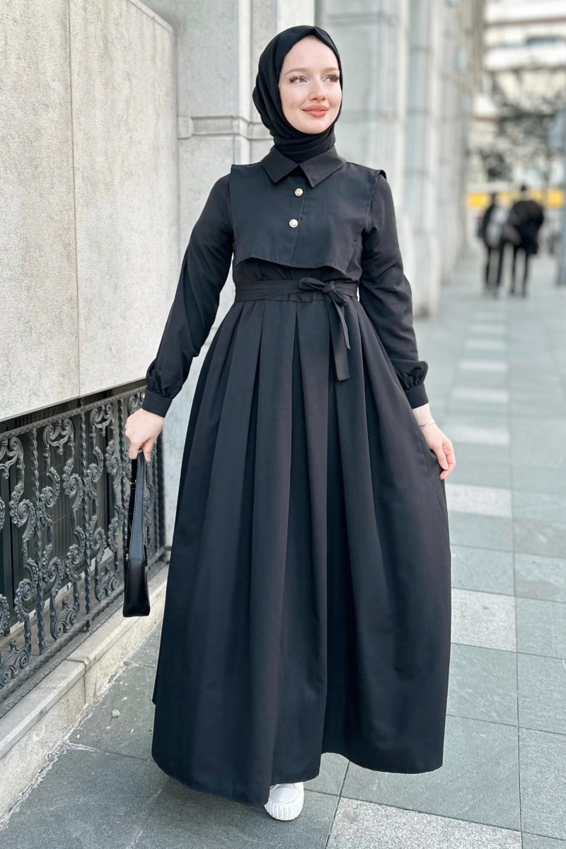 Elvie Siyah Elbise