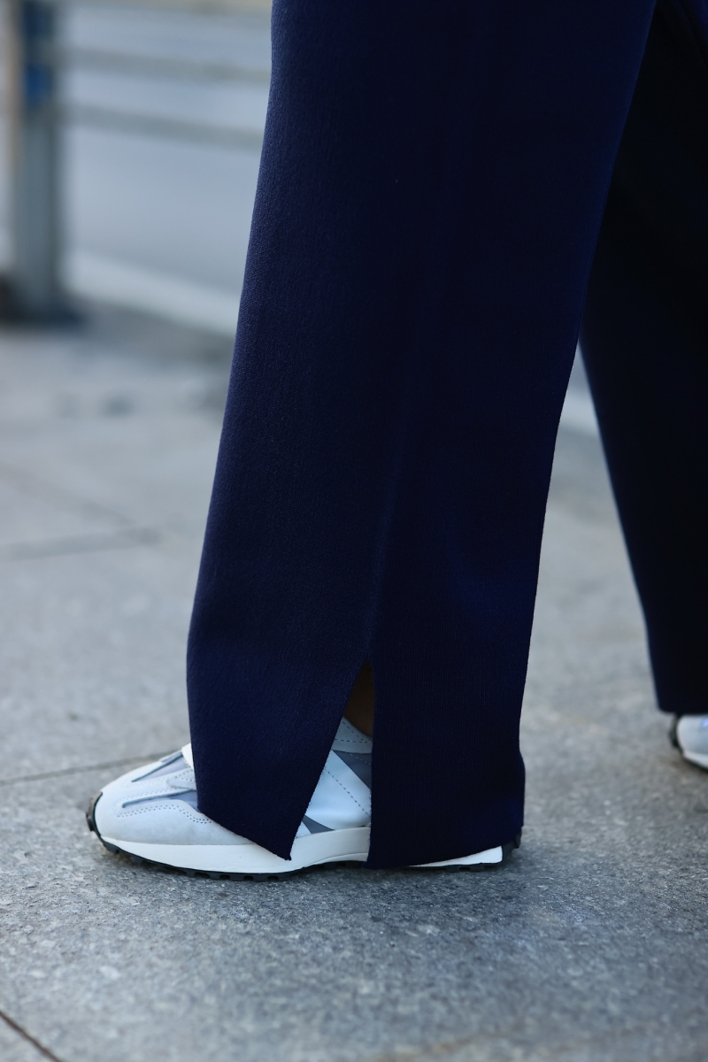 Ely Lacivert Triko Pantolon