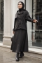 Elçin Siyah Trençkot