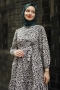 Emla Leopar Desen Haki Elbise