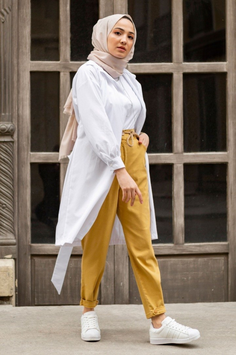 Emmy Hardal Sarı Pantolon