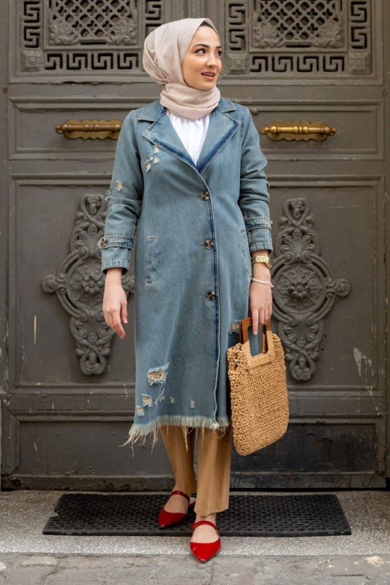 Enwey Mavi Trençkot