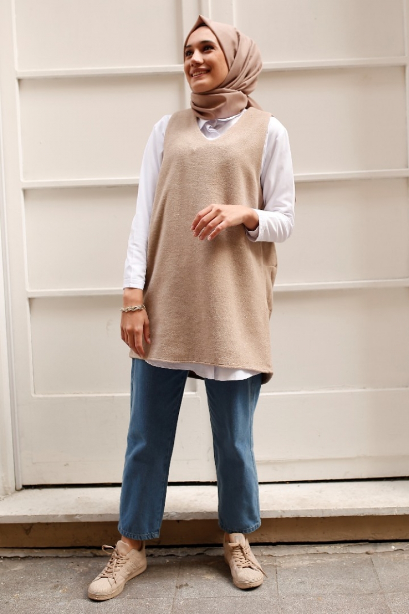 Eric Bej Kaşe Süveter