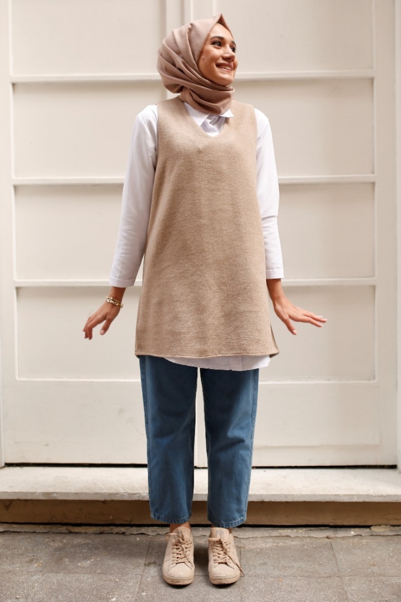 Eric Bej Kaşe Süveter