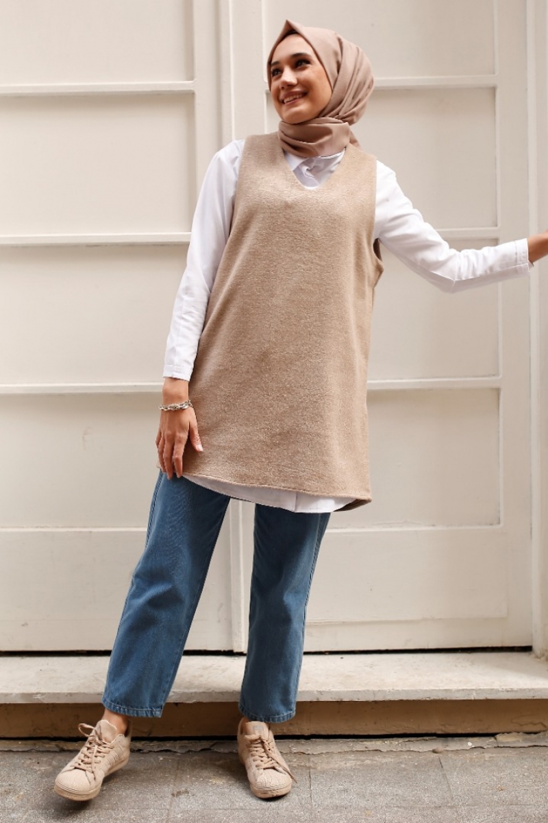 Eric Bej Kaşe Süveter