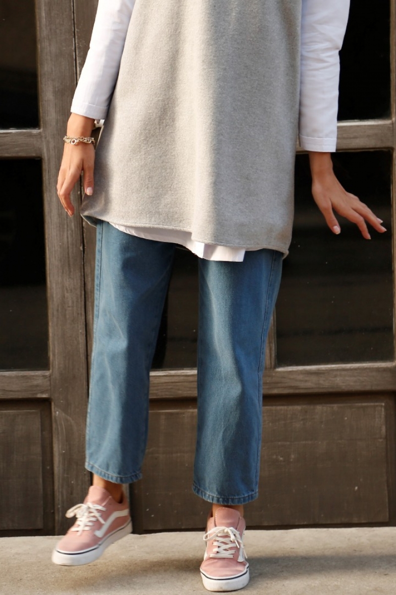 Eric Gri Kaşe Süveter