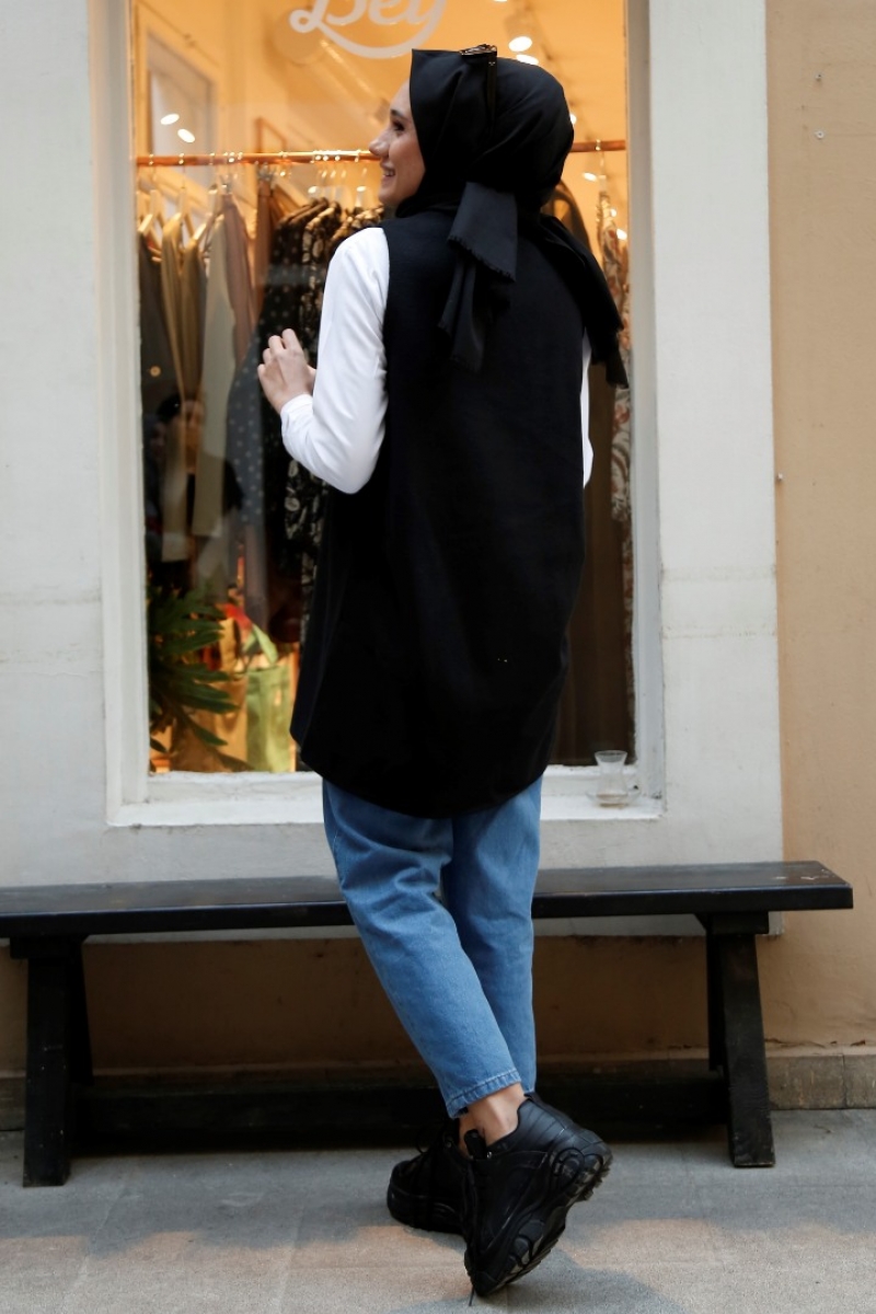 Eric Siyah Kaşe Süveter